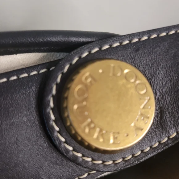 Vintage Dooney & Bourke Monogram Polka Dot Made in USA crossbody - Picture 6 of 14